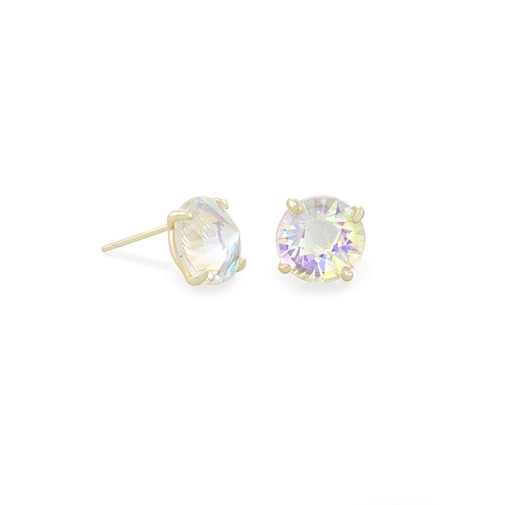 NWT! Kendra Scott Jolie Stud Earrings in Dichroic Glass - Picture 4 of 5